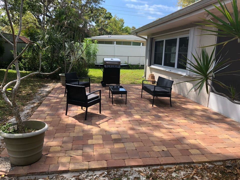 Back Patio with gas grill