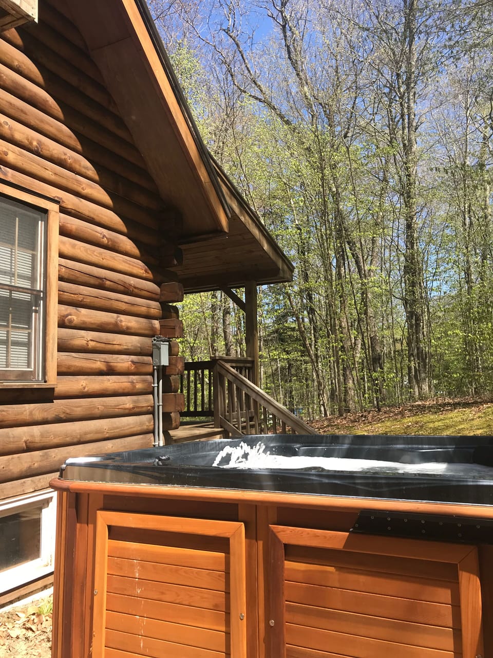 Enjoy the outdoors all seasons in our 7-person hot tub 
