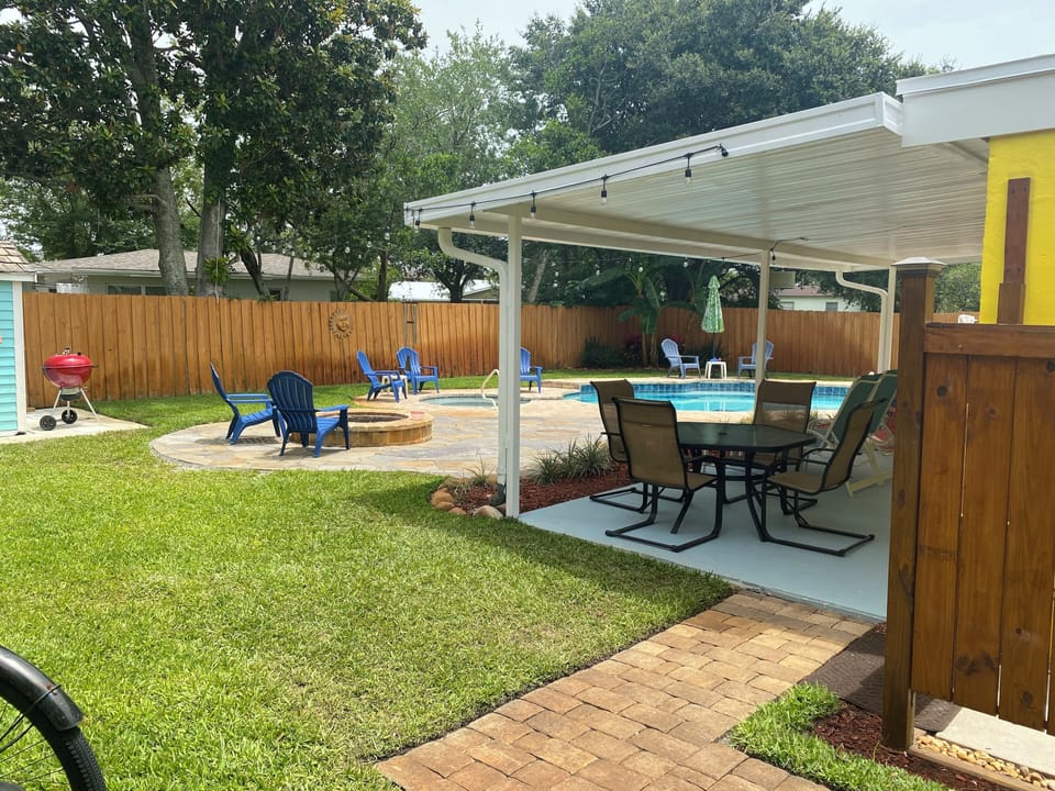 Covered back porch