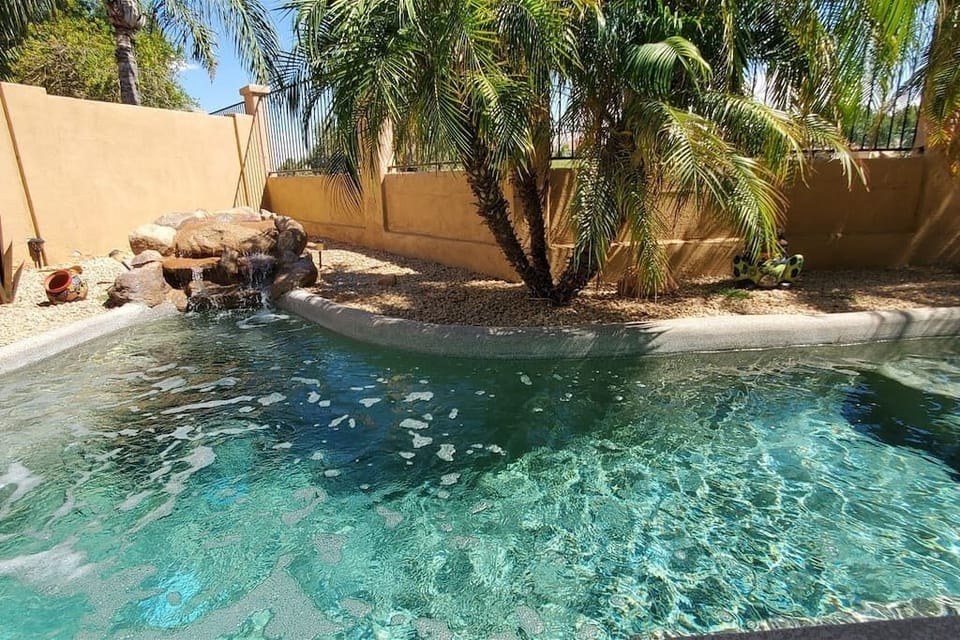 Private backyard pool heating option with a fee
