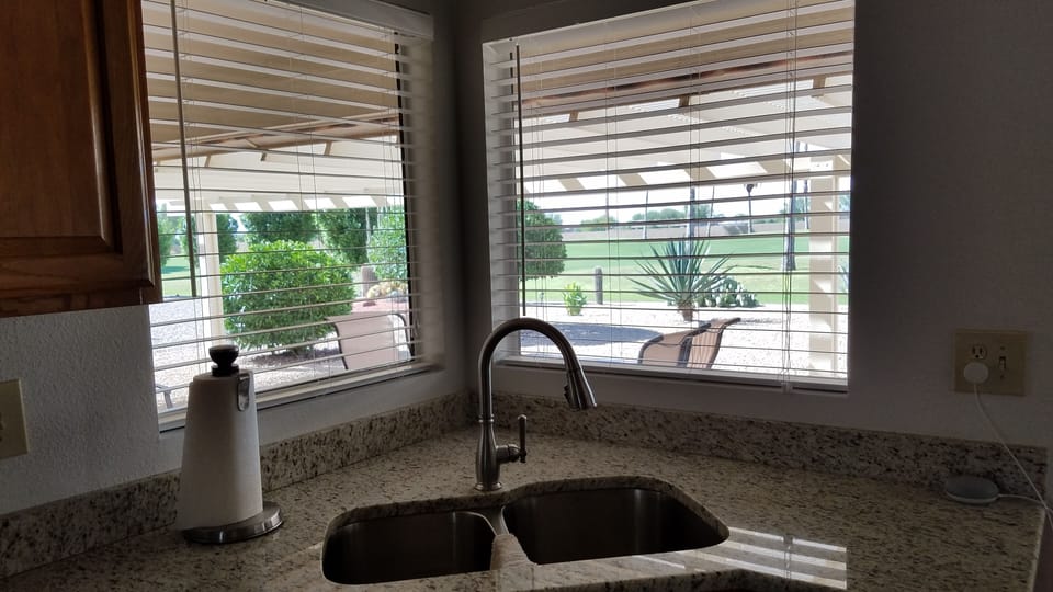 Kitchen sink view