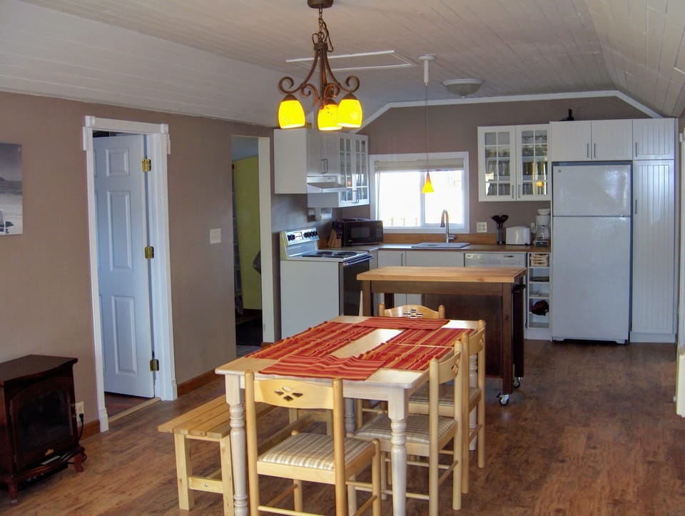 Dining area and kitchen