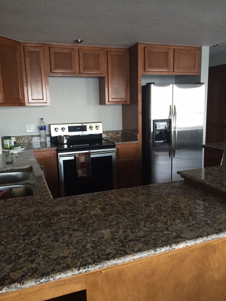 Kitchen... stainless steel.