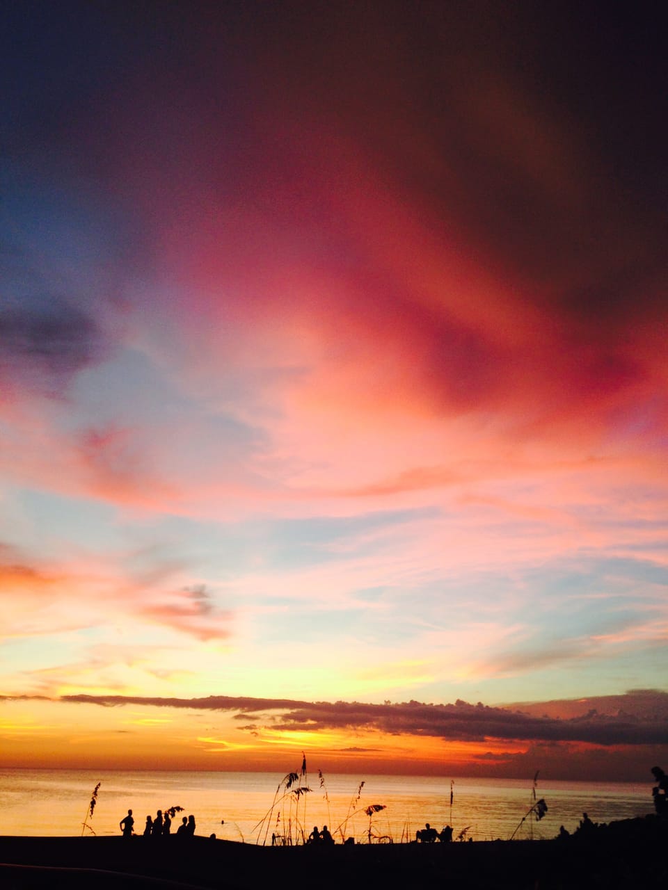 Beautiful sunset with amazing colors