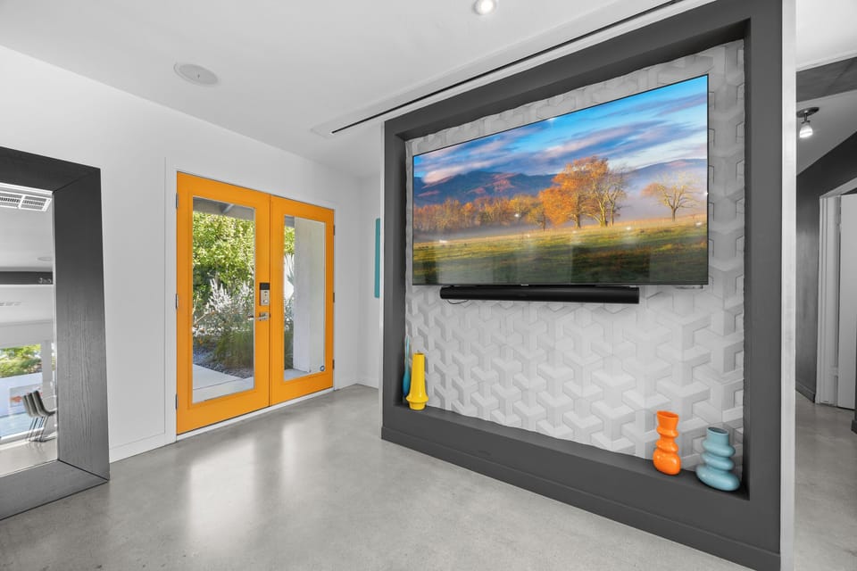 Entrance. Mid Century Modern custom tile throughout.