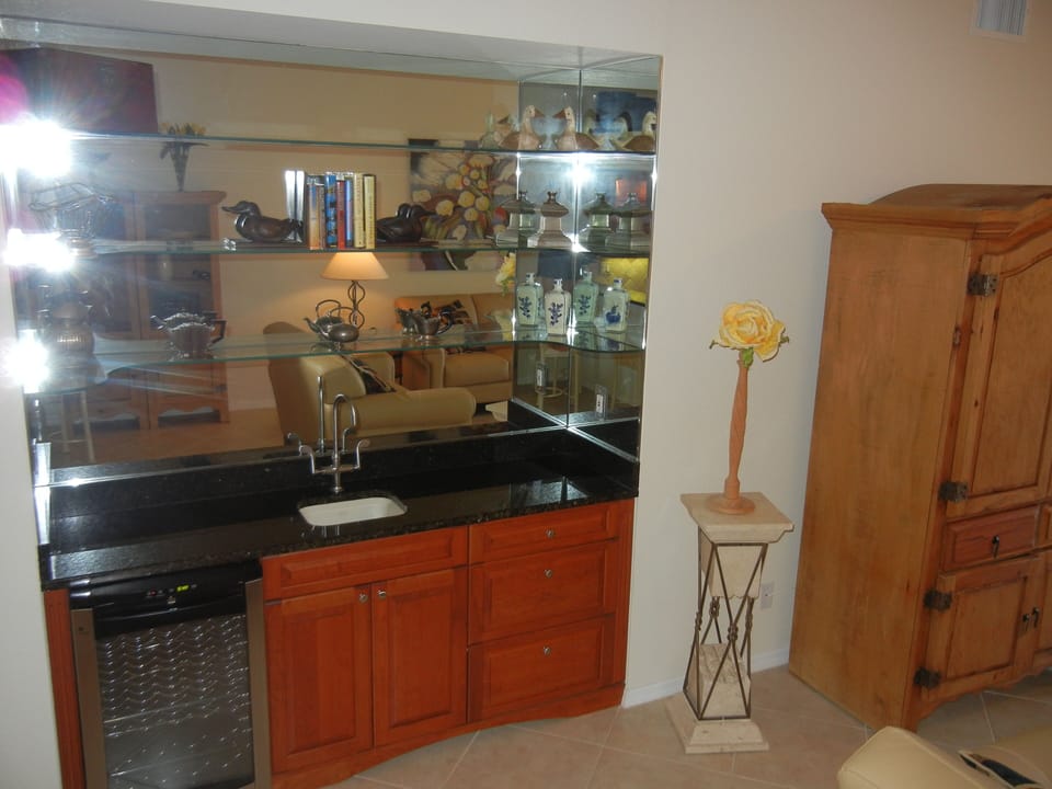 Wet Bar with Wine Frig 