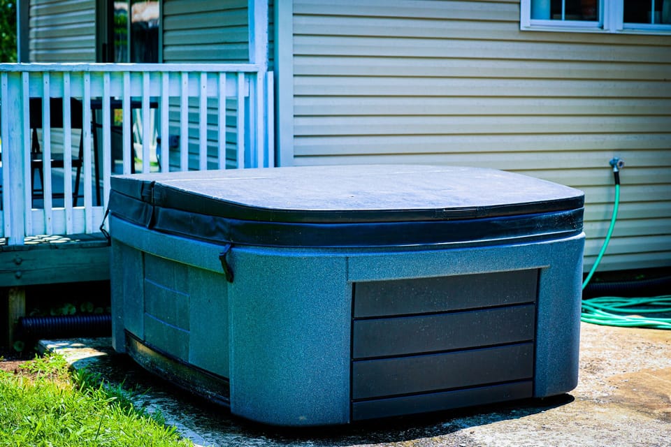 Year round 5 person hot tub.