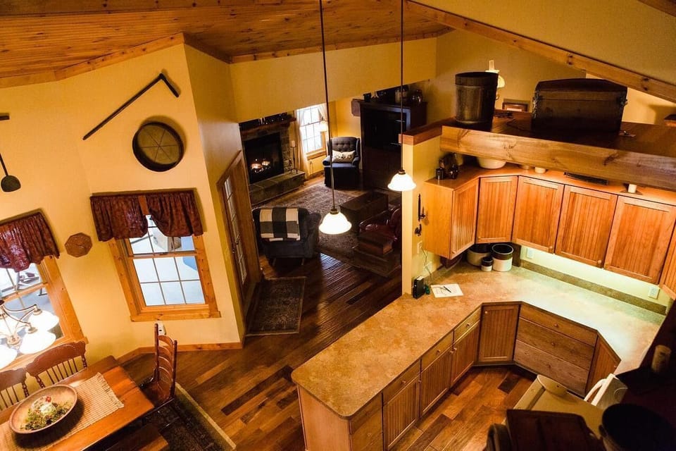 Family Room and Kitchen View from the Loft
