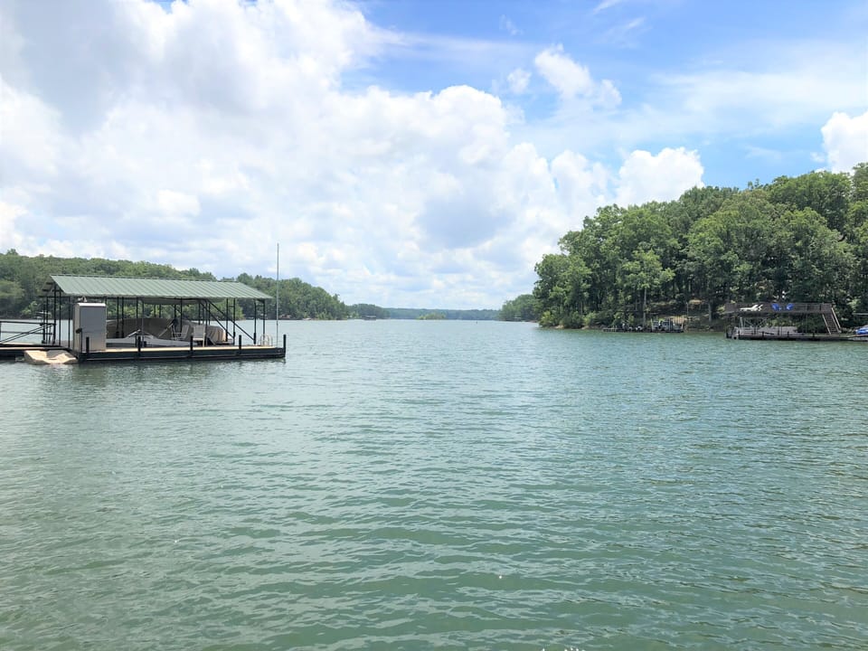 View from the dock. Quick access to big water. 