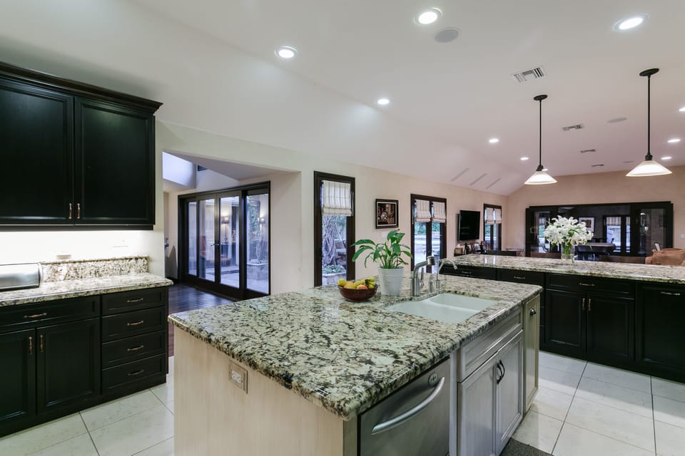Kitchen is fully equipped to the delight of any chef!