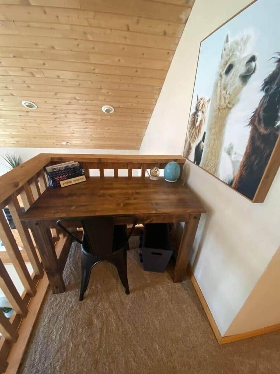 Need to do a little work? Nice desk set up so you can work remotely with the WiFi. 