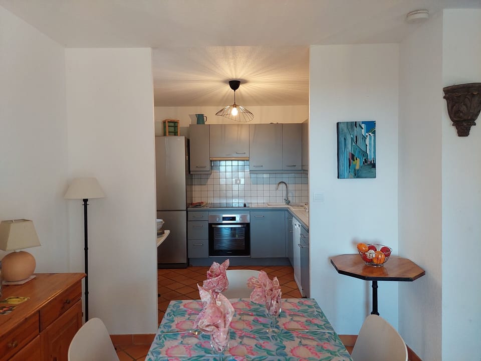 dining room and kitchen