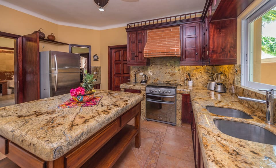 large chef's kitchen