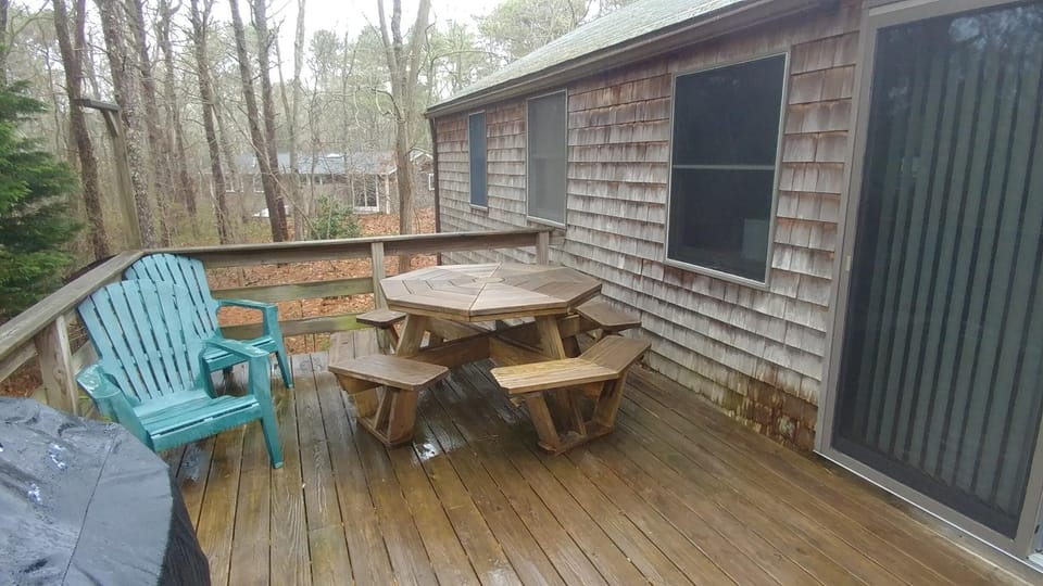 New picnic table for 2019 - seats 8 comfortably!