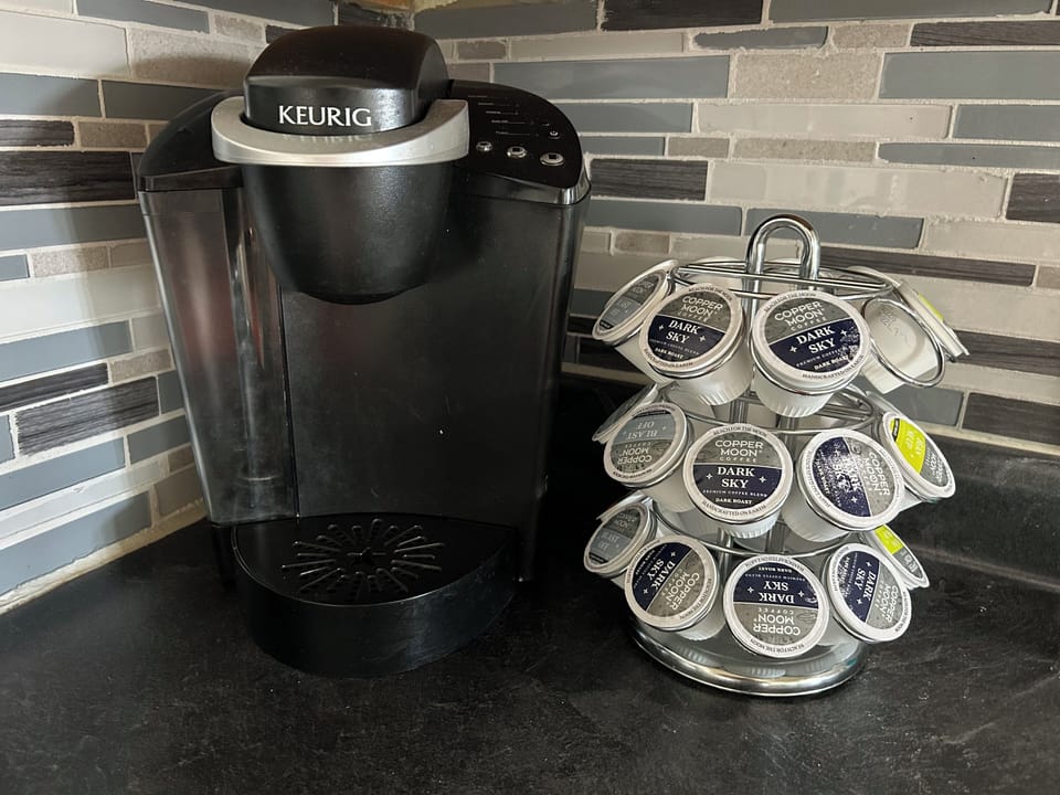 Keurig and coffee pot