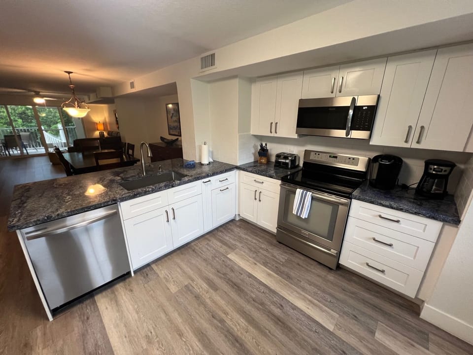 Modern Kitchen Area W/All New Stainless-Steel Appliances