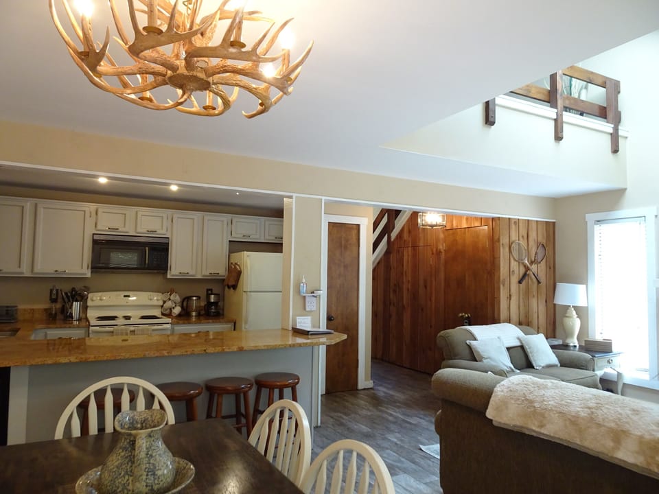 The Living Room, Dining Room & Kitchen