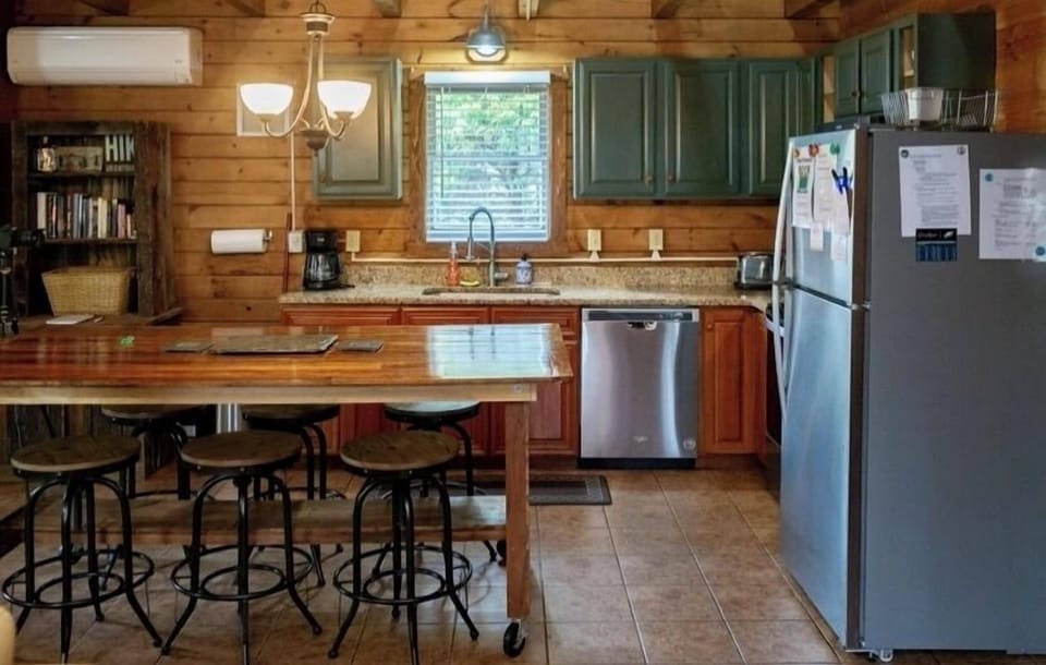 Kitchen with modern amenities