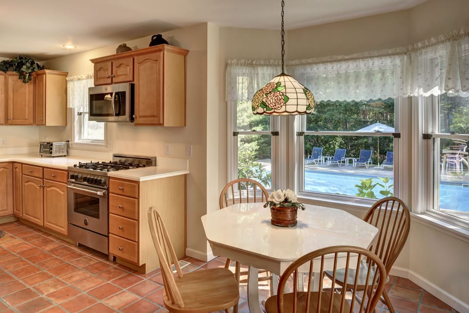 Sunlit breakfast nook