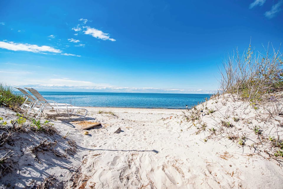 Sandy path to your private beach