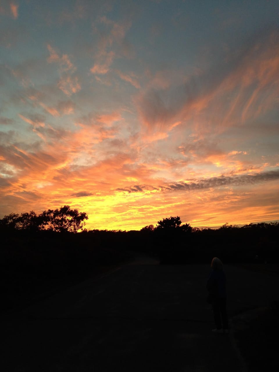 Sunset from the deck