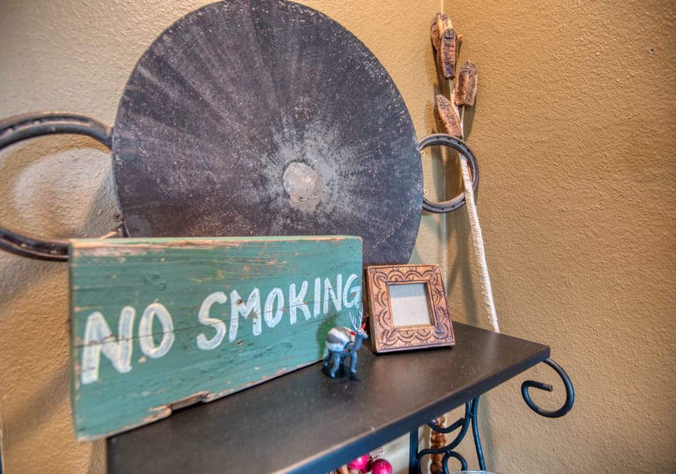 No smoking in the house