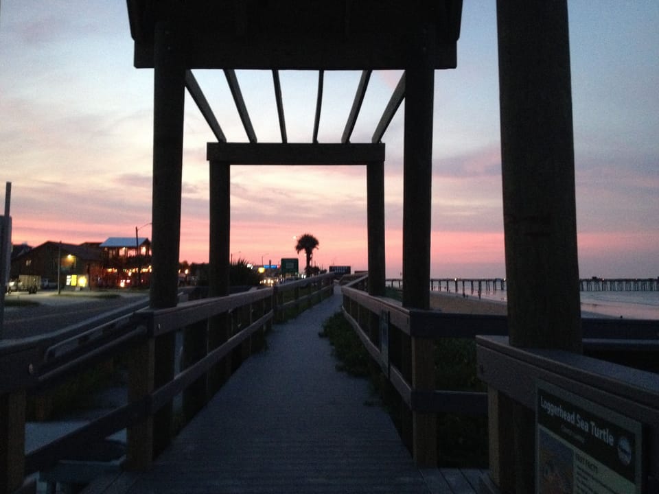 The sunsets are magnificent at Flagler Beach