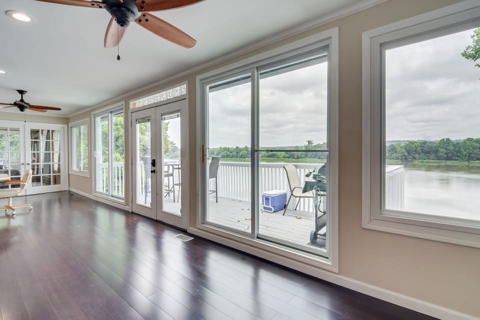 The Savannah River views will captivate you anywhere you are inside the home!