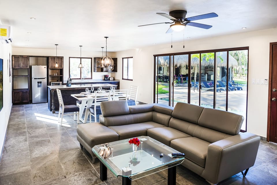 All 3 villas feature identical design with open concept living space