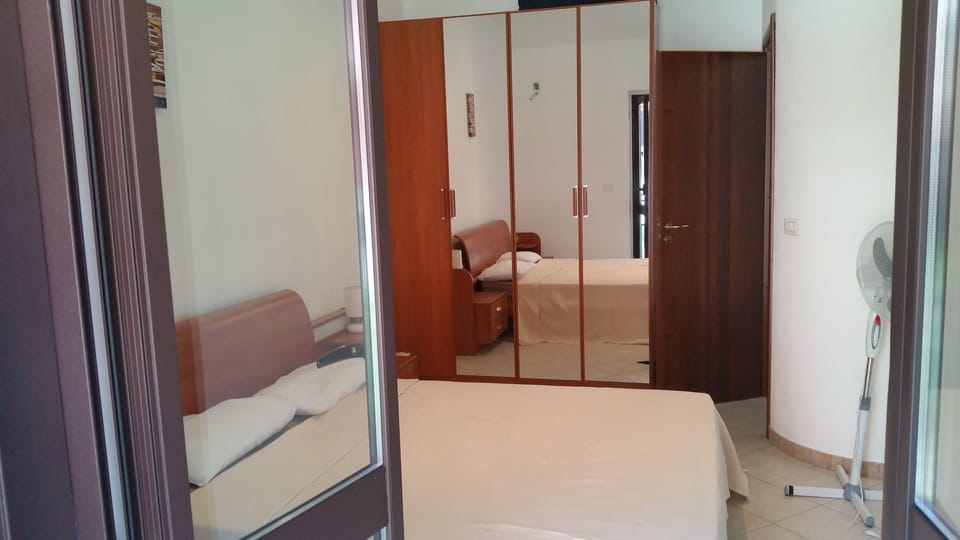 This is the 2nd of the double bedrooms with spacious wardrobes & private balcony