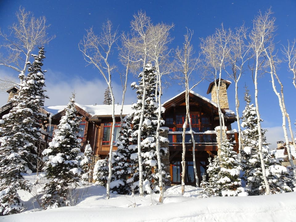 Front of our Larkspur home