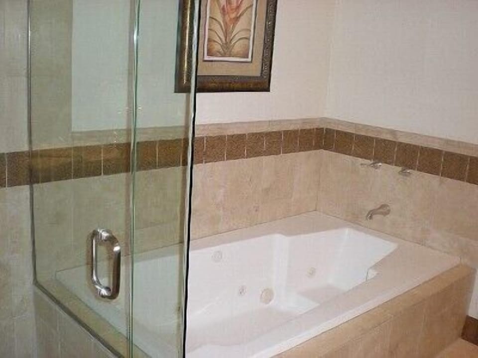 Jetted tub and glass shower in Master Bathroom at Larkspur at Deer Valley
