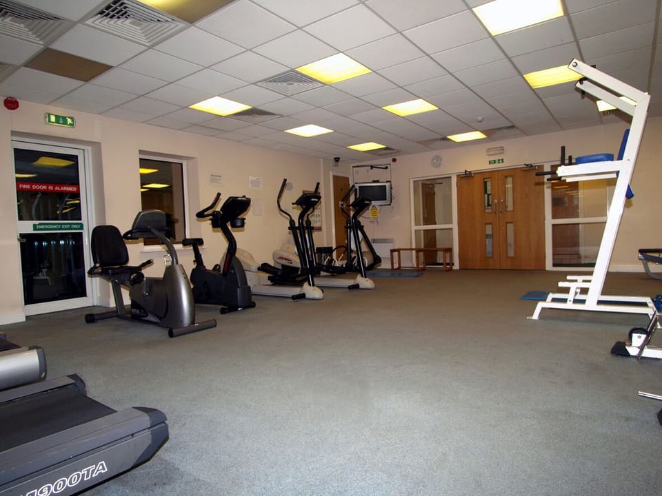 Gym complex is on the ground floor. It is open daily from 6AM-11PM.