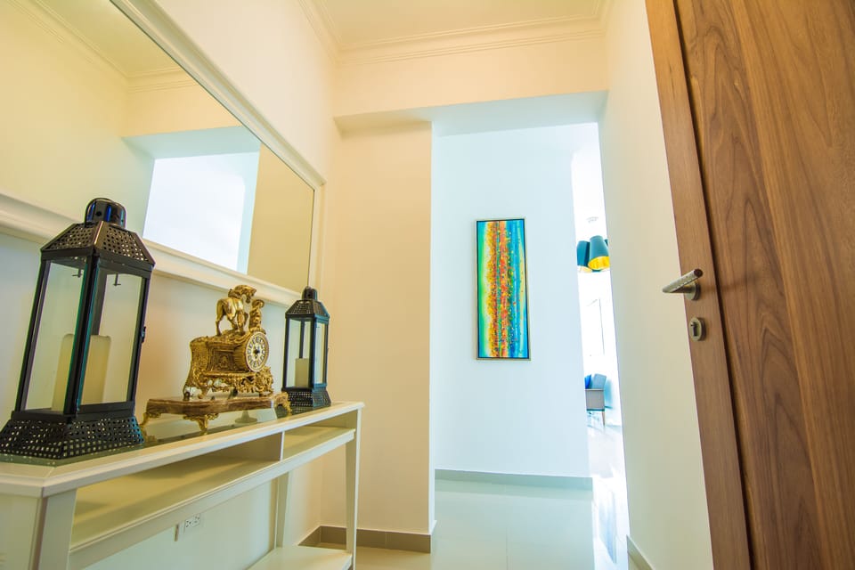 The entrance of the apartment