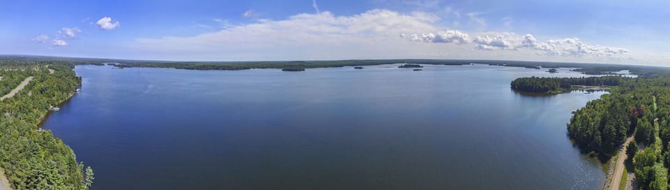 Fish Lake is a 3,000+ acre lake. This is the wide end, great for watersports!