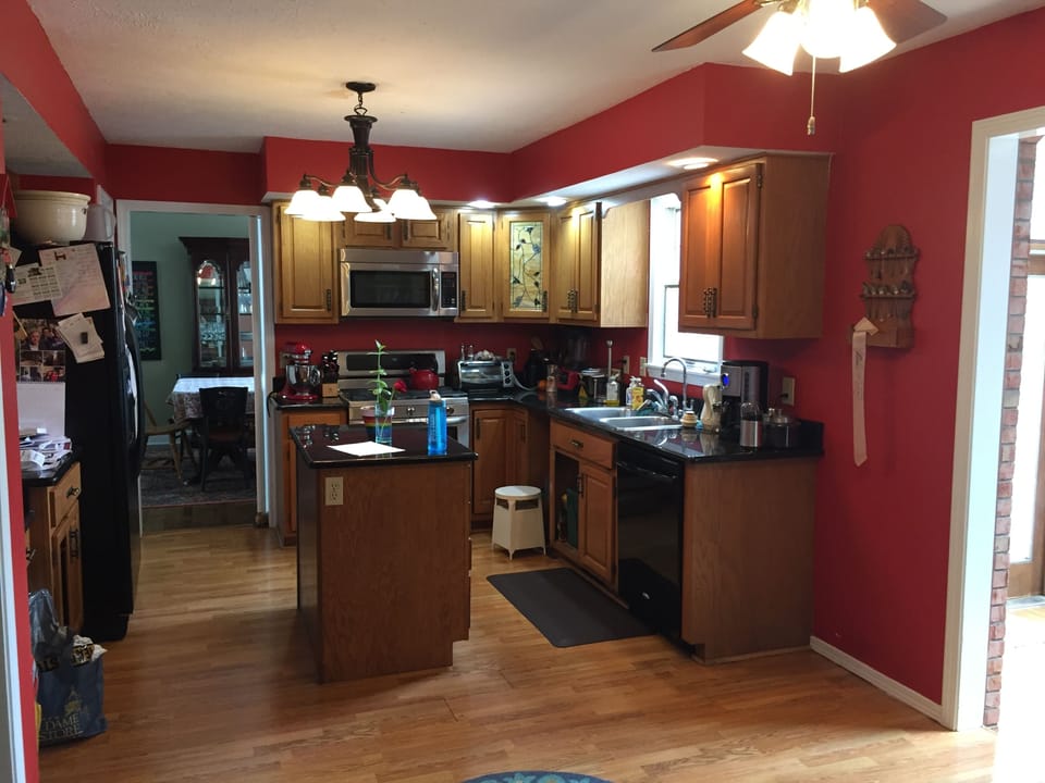 Full kitchen, range, microwave, dishwasher, fridge. 