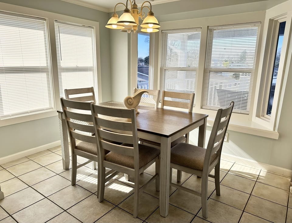 Second Floor Dinner Table with 6 seats. 