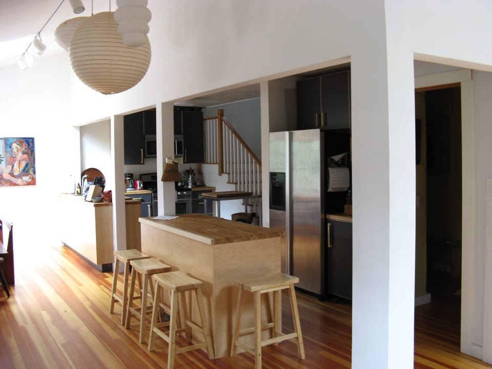 and more on the island or perfect for setting appetizers and bar, wine fridge