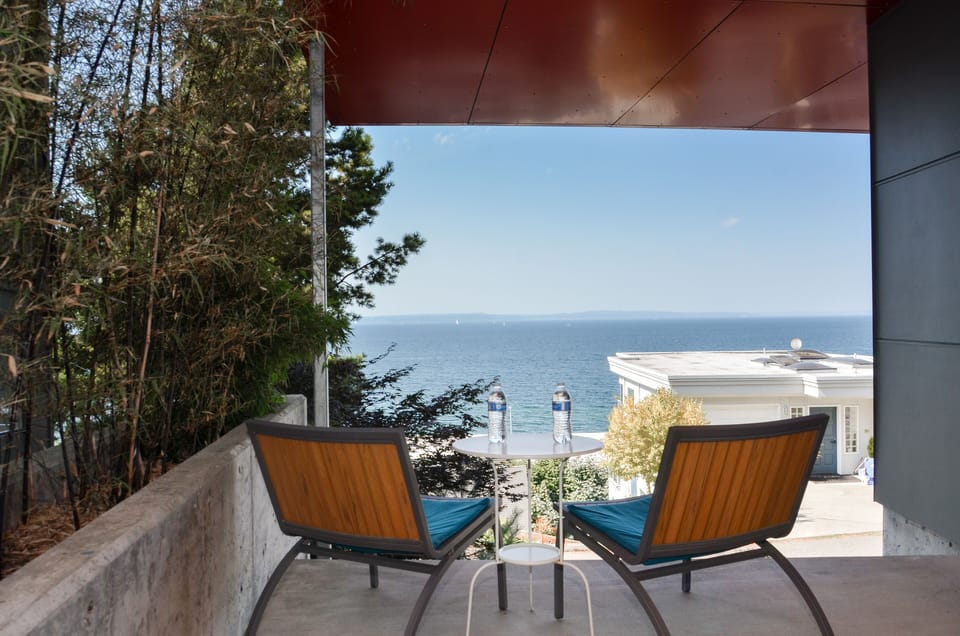 All our guests love to come "home" and relax on our deck after a long day.