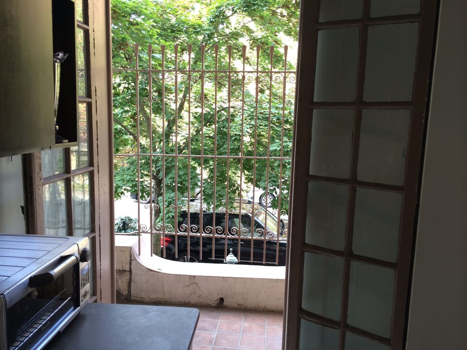 Juliette balcony, off the kitchen