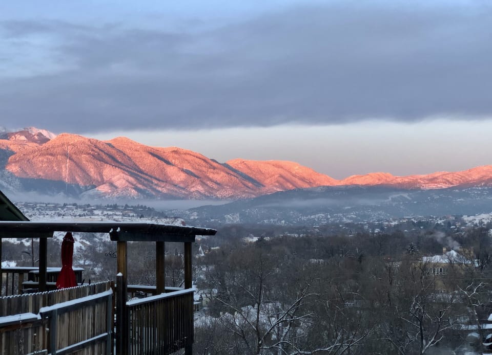 The view from the deck. 