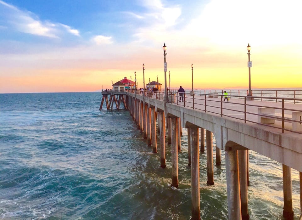 Sunset walks on the pier!