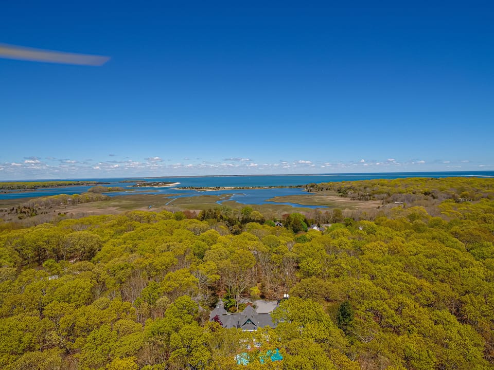 You can see the bay & Louse Point which is a short 15 minute walk from the house