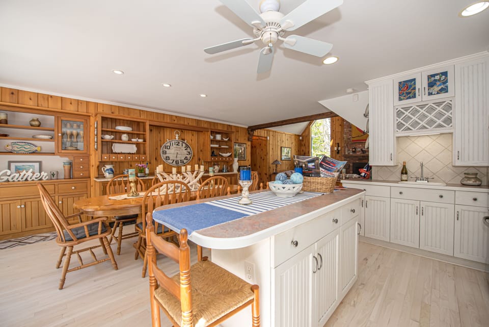 Kitchen island and dining table 