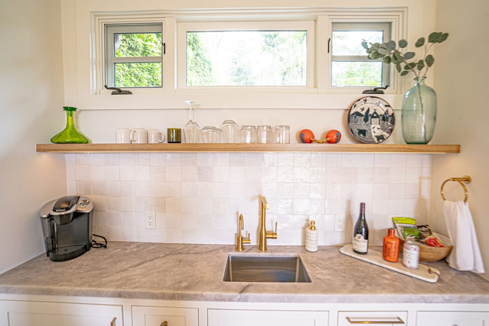 Kitchenette in detached guest suite (built 2024)
