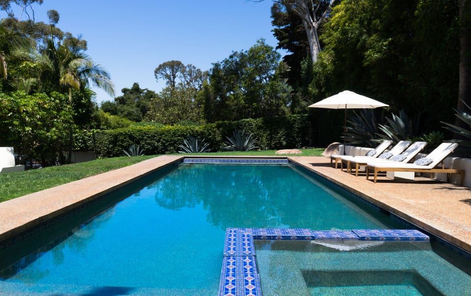 heated pool and jacuzzi 