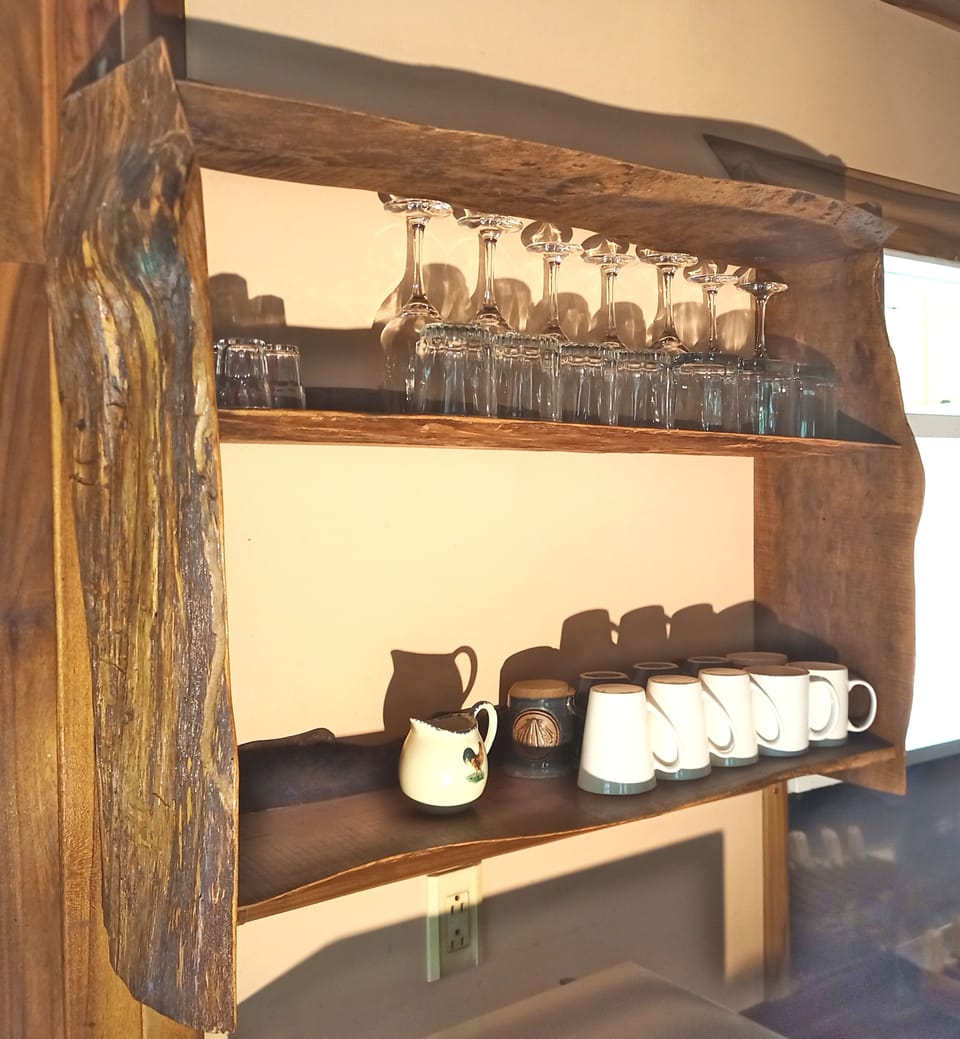 Handmade shelf.