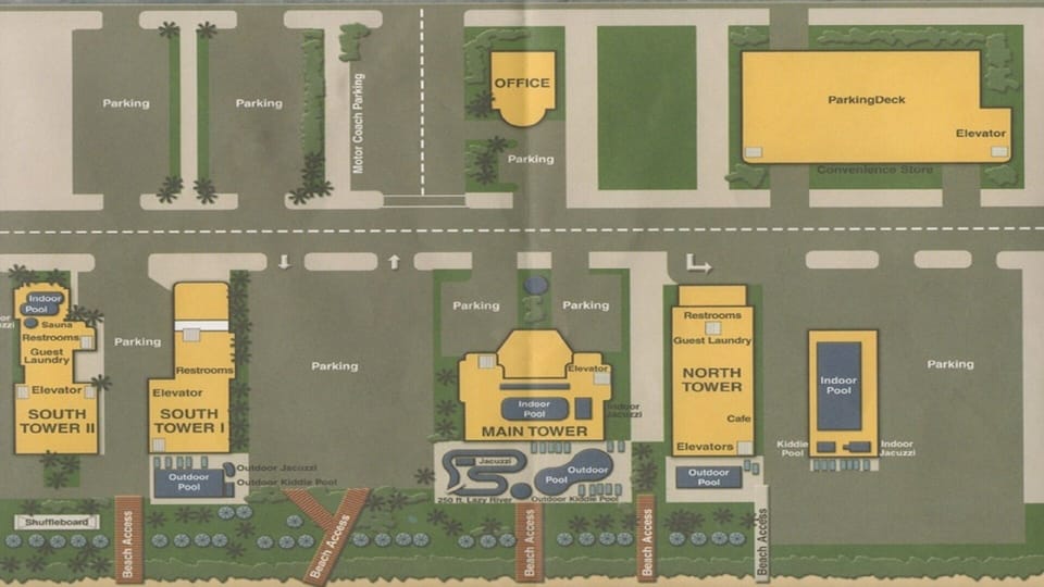 Resort parking zones.