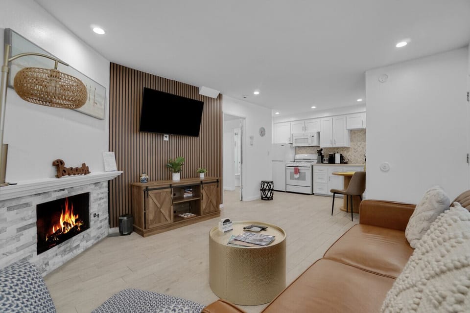 Open floor plan and sofa bed