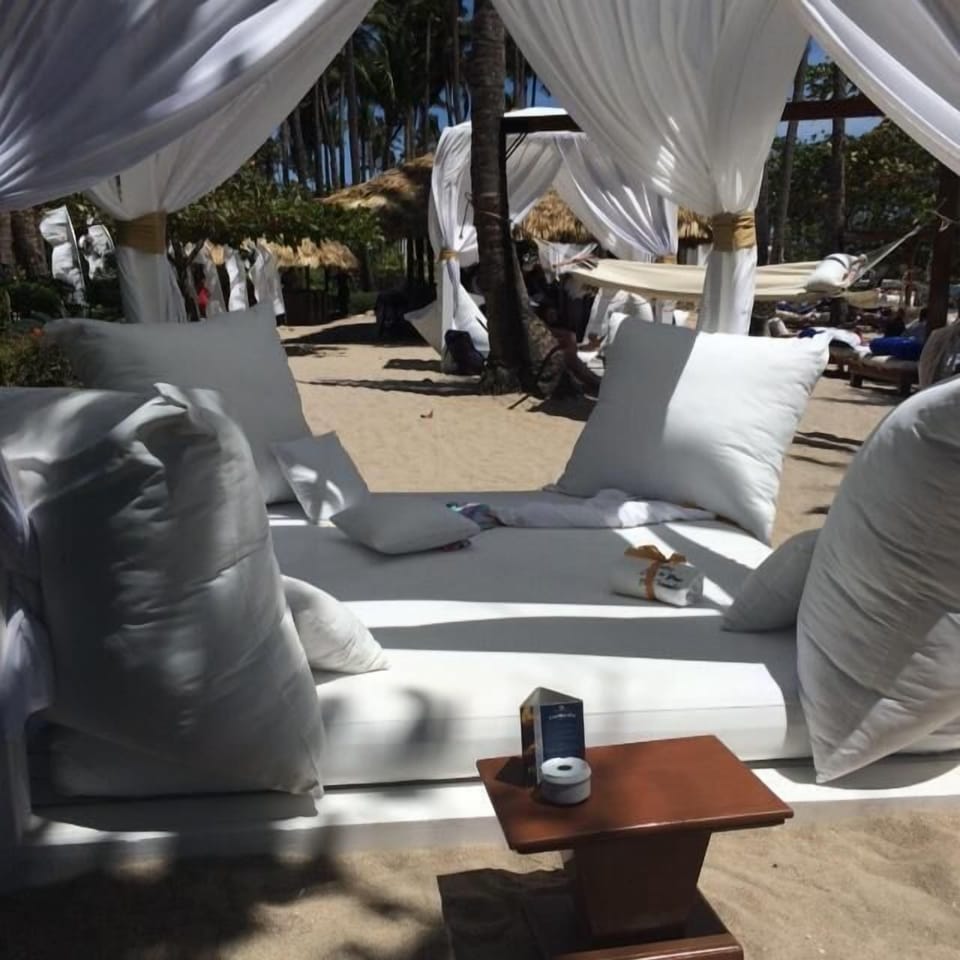 Relaxing on the beach